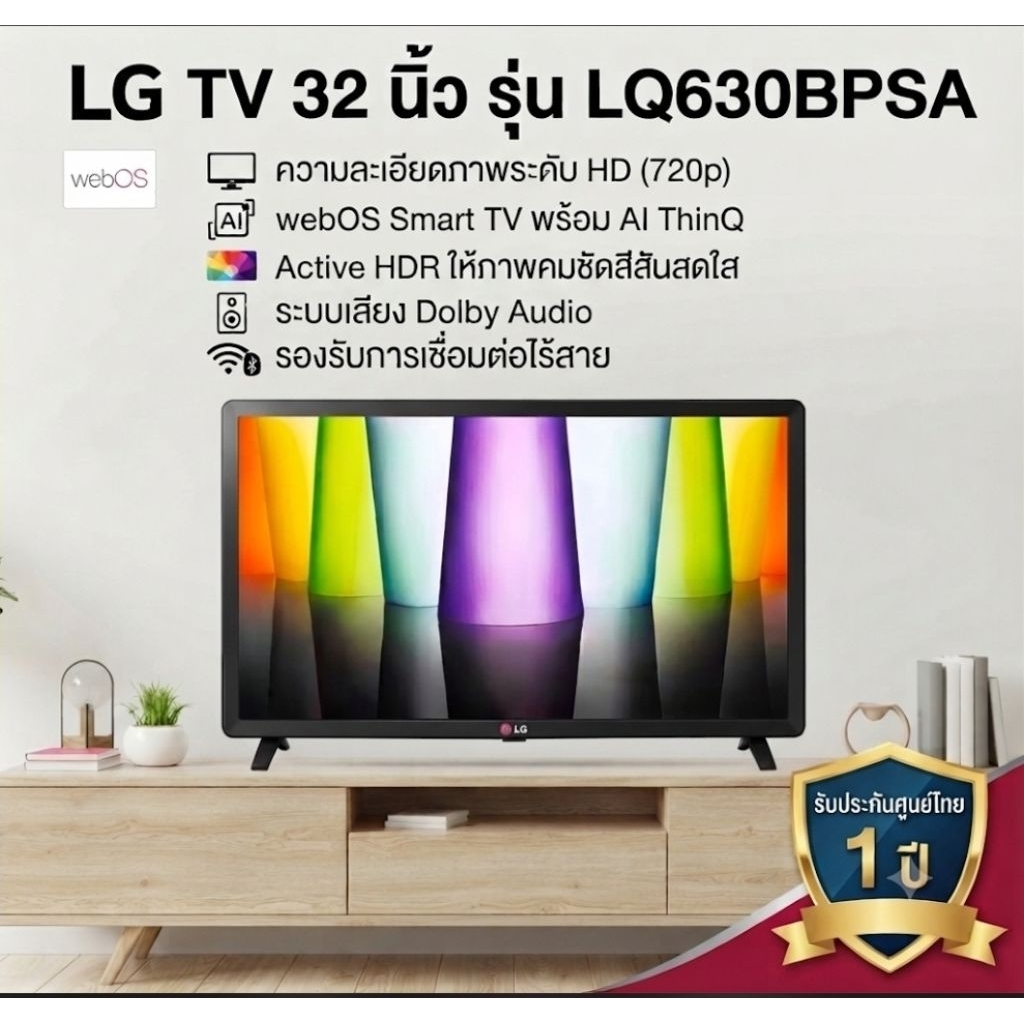 LG LED HD Smart TV 32 นิ้ว 32LQ630 รุ่น 32LQ630BPSA