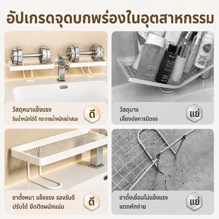 🏆อะลูมิเนียมอวกาศใหม่ ไม่หลุดลุ่ยนาน10 ปี🏆ชั้นวางของในห้องน้ํา ชั้นวางอ่างล้างหน้า ชั้นวางของหน้าอ่าง กันน้ำและกันสนิม