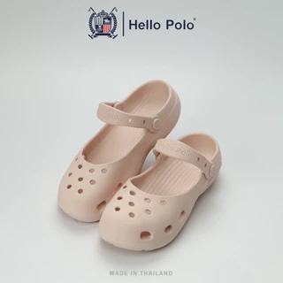 Hello Polo รองเท้าแฟชั่นผู้หญิง รองเท้าแมรี่เจน ทรงบัลเล่ต์ ดีไซน์เรียบง่าย กันลื่นและทนทาน EVA แฟชั่นฤดูร้อน HP8075