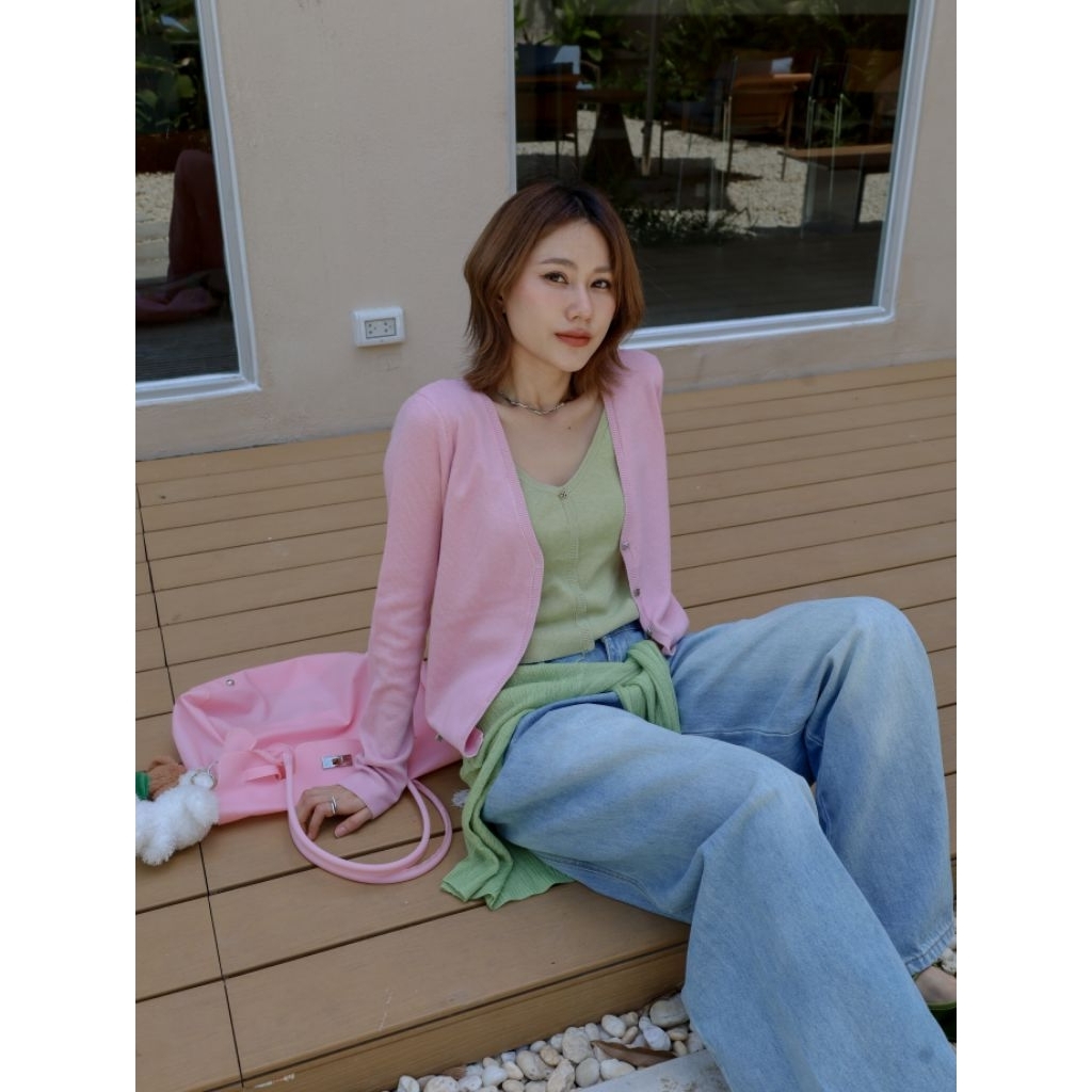 Glamclothes Lumo knit เสื้อคาดิแกนไหมพรม เนื้อผ้านุ่ม ใส่สบาย ไม่คัน กระดุมถอดได้