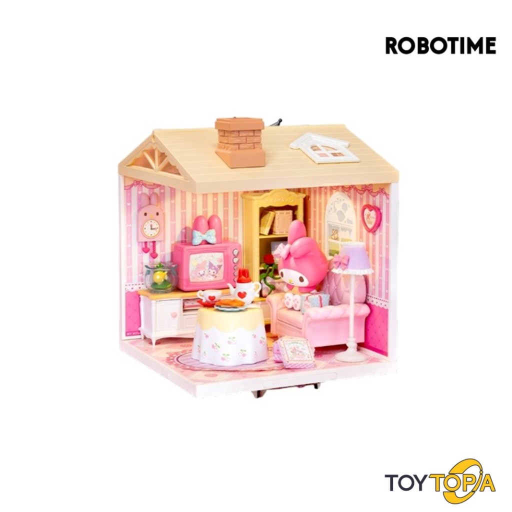 (DWL01) My Melody Living Room Super Creator DIY Miniature House: Sanrio By Rolife