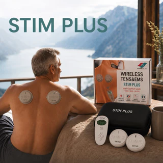 โปร ส.ค.🔥Stim Plus3in1 คลายตึงแบบไร้สาย FDAอเมริกา อย.TENS/EMS/RUSS เครื่องกระตุ้นไฟฟ้าบำบัด