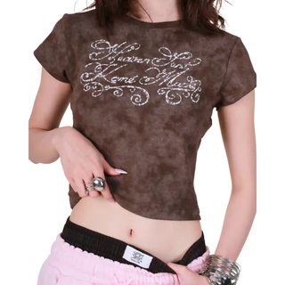 kome.offi เสื้อยืด baby tee รุ่น blessed me / heaven