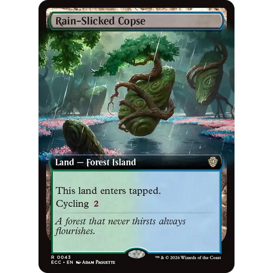 [Lorwyn Eclipsed Commander] - [ECC] - [Rain-Slicked Copse] - (R) - [2026]