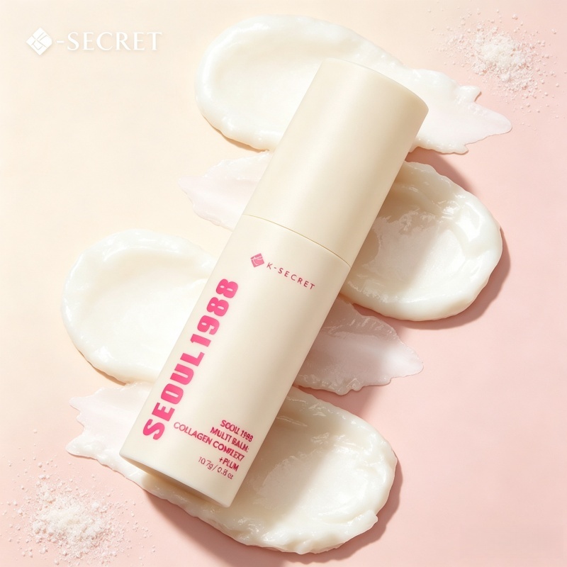 K-SECRET SEOUL 1988 Collagen Multi Stick 10.7g 7คอลลาเจน น้ำมันพืชธรรมชาติ เพิ่มความชุ่มชื้น ให้ผิวโ