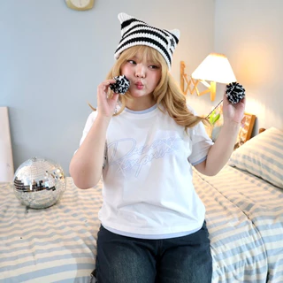 JARINYA (S-XL) เสื้อยืดแขนสั้นทูโทนสกรีน Dream Express
