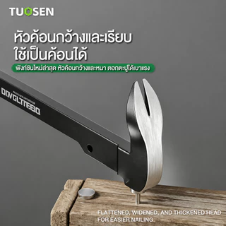 [พร้อมส่ง] ชะแลง 3in1 ชะแลงอเนกประสงค์ งัด-ถอน-ทุบ ในด้ามเดียว ถอนตะปูฝังลึกได้ สำหรับงานไม้ ซ่อมแซมบ้าน เครื่องมือช่าง