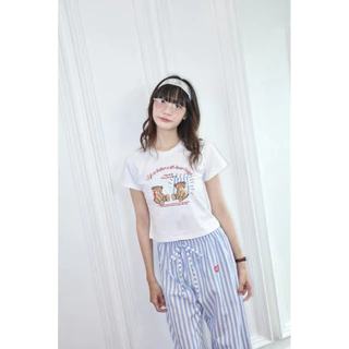 resign studio - Oversize/Crop/Babytee ลาย Bear Hugs
