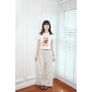 resign studio - Oversize/Crop/Babytee ลาย Market paws