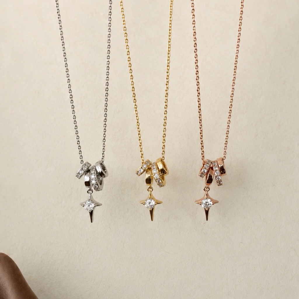 Socrush.bkk | NORTH BLINK necklace | SN-082 | สร้อยคอ ดาวเหนือ จี้ดาว