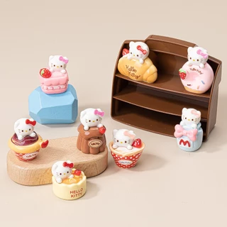 พร้อมส่ง ของตกแต่ง สะสม DIY คิตตี้ขนม (1 SET 8 ตัว)