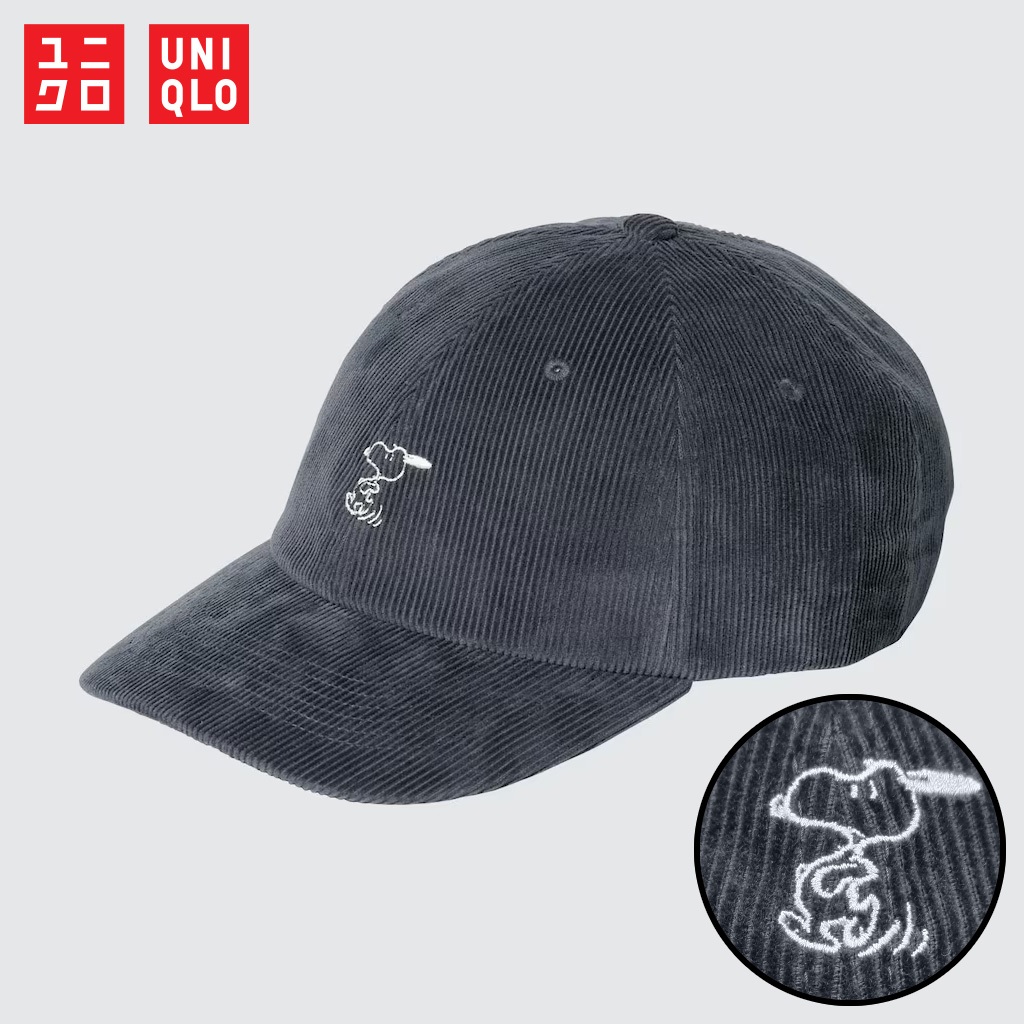 หมวกแก๊ป Uniqlo - Peanuts 0108 Gray