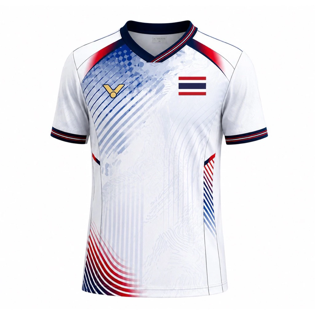 เสื้อทีมชาติไทย VICTOR THAILAND COLLECTION 2026(T-65030)--ขาว (เกรดแข่งขัน)