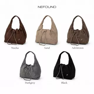 NF26061 NEFOUND กระเป๋าทรงจีบรุ่น Ivy หนังกลับ Premium