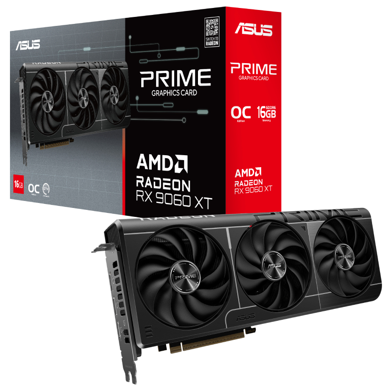 ASUS PRIME RX9060 XT 16GB GDDR6 OC EDITION