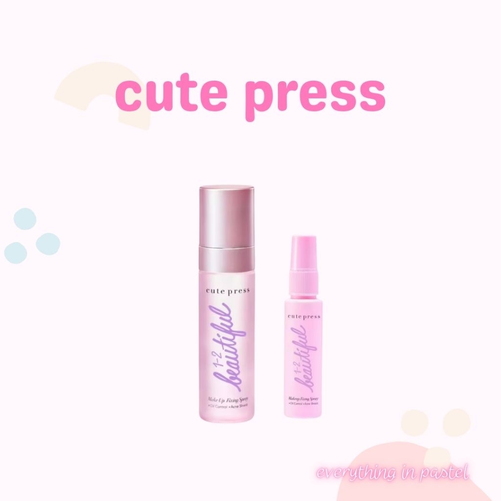 A033-Cute Press สเปรย์ล็อคเมคอัพ 1-2-Beautiful make up fixing spray