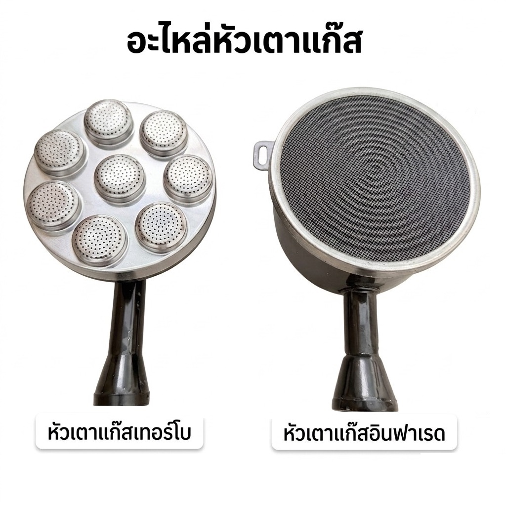 อะไหล่หัวเตาแก๊ส อินฟาเรด+เทอร์โบ