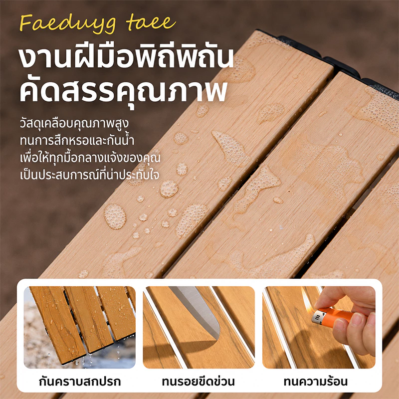 โต๊ะปิ้งย่าง เตาปิ้งย่าง พร้อมขาตั้ง ปิ้งย่างบาร์บีคิว พับเก็บได้ พกพาสะดวกมาก ใช้ได้ทั้งกลางแจ้งและในร่ม โต๊ะแคมป์ปิ้ง thumbnail 4