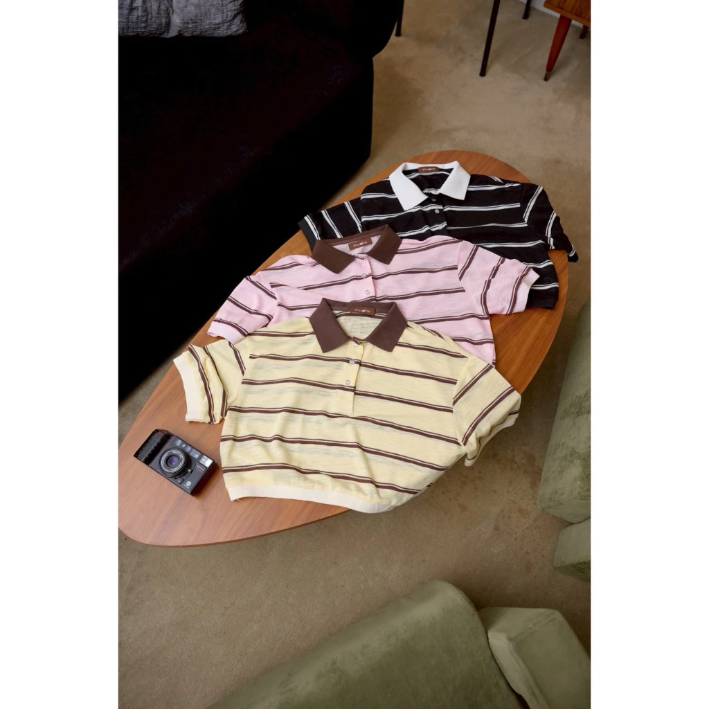 SHUUXME Trio knit polo (เสื้อโปโล)