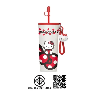 โลตัส SANRIO แก้วน้ำสแตนเลส 700 มล. ลาย Hello Kitty Red Bow LOTUS'S SANRIO STAINLESS STEEL WATER GLASS 700 ML.