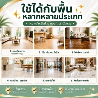 GLOSS น้ำยาดันฝุ่น สูตรเข้มข้น เก็บฝุ่นละออง เคลือบเงาพื้น 1000มล. ทุกพื้นผิวไม่ต้องผสมน้ำ