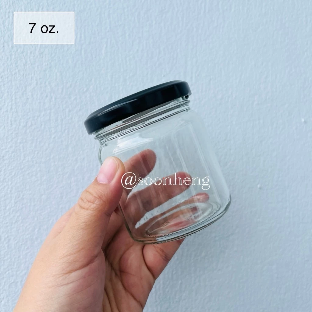(แพ็ค 80 ใบ) กระปุกแก้ว 7 ออนซ์ (210 ml) ***ห้ามสั่งรวมกับสินค้าอื่นยกเว้นพลาสติกหุ้มฝาขวด***