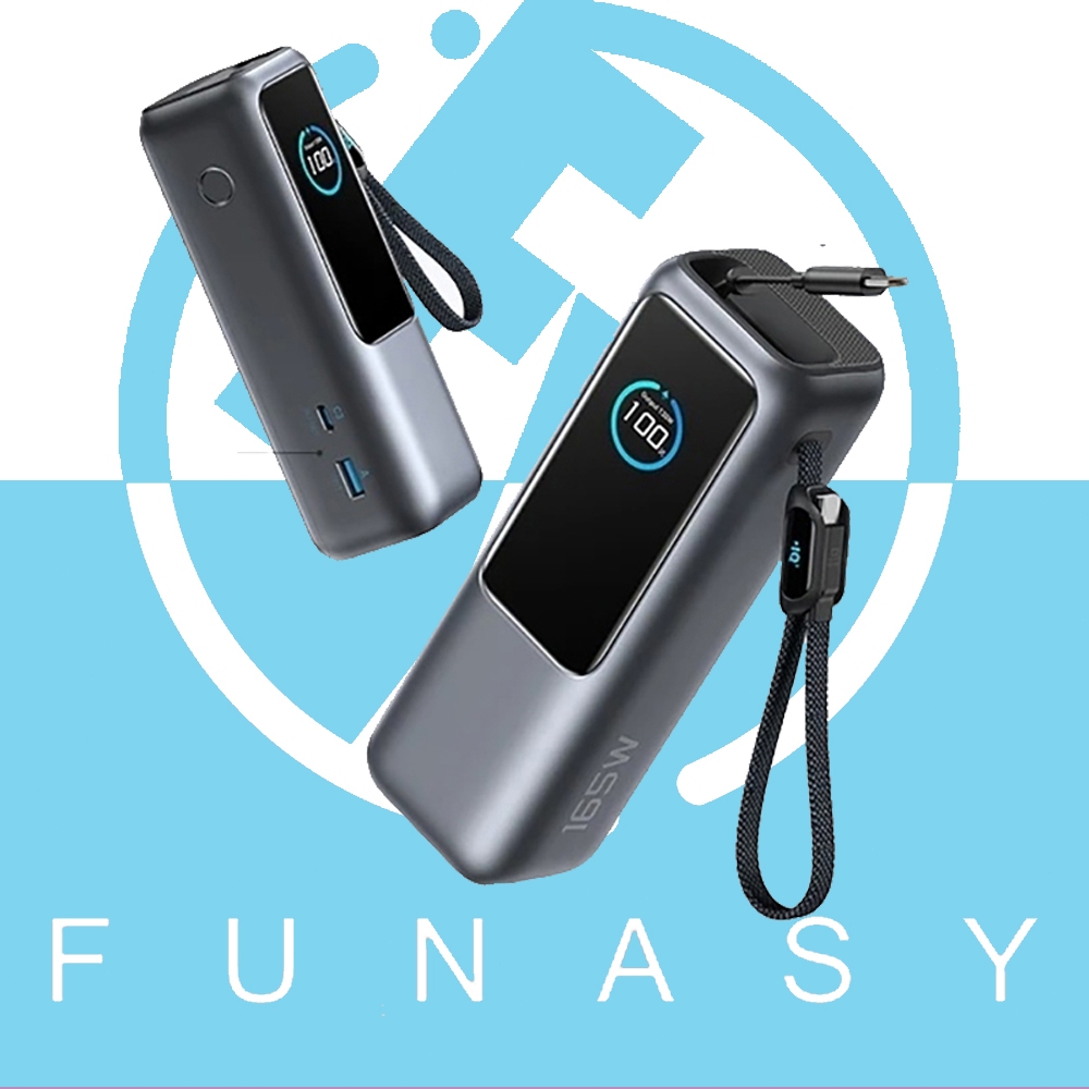 ช่องพลังงาน Anker ZOLO 165W 25000mAh Power Bank มาพร้อมกับสายเคเบิลที่ถอดได้
