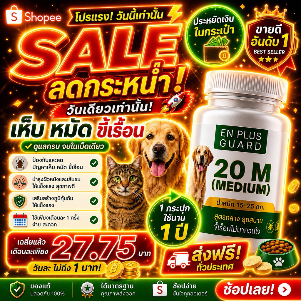 อาหารเสริมสัตว์เลี้ยงชนิดเม็ด Pet Supplement – Tablet Form แก้ปัญหา สุขภาพ ผิว และขน