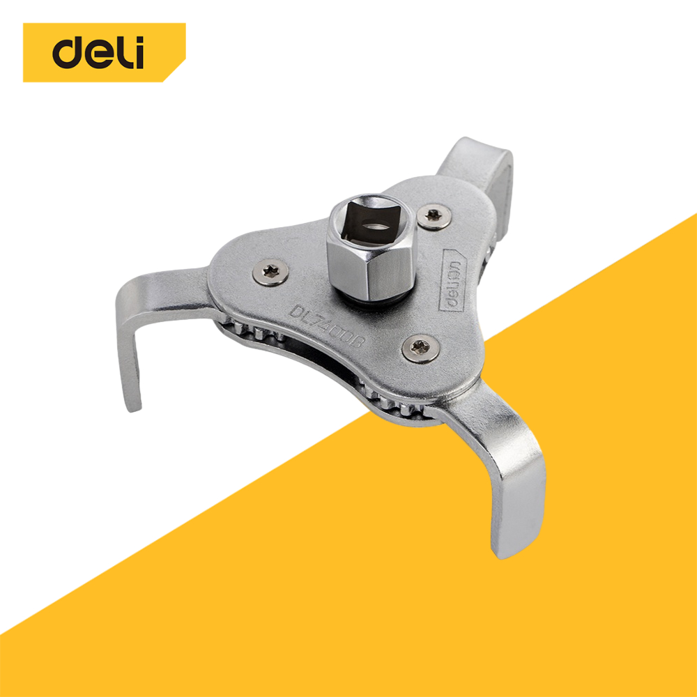 Deli ถอดกรองน้ำมันเครื่อง ตัวถอดกรองน้ำมันเครื่อง ไส้กรองน้ำมัน 3 ขา ทนทาน Wrench