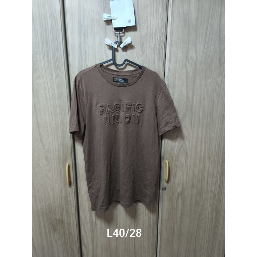 pacific union เสื้อยืด มือ2 ป้าย Lอก40 ขอคนเข้าใจคำว่ามือ2