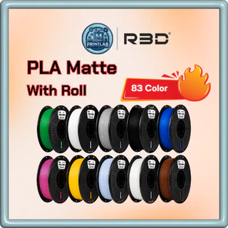 R3D PLA Matte 1KG With Roll 1.75mm เส้นพลาสติกเครื่องพิมพ์ 3D ผิวด้าน พิมพ์ง่าย 83 สี