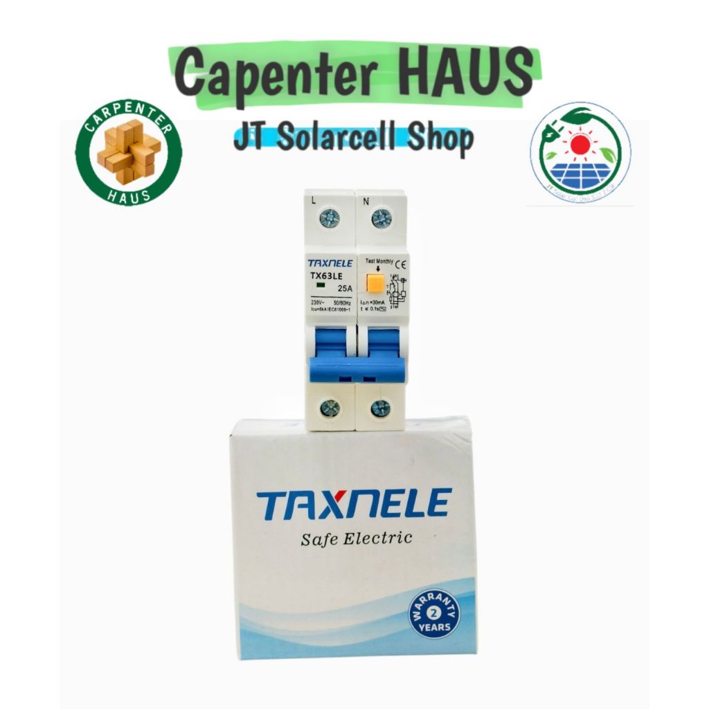 RCBO-AC กันดูด AC 230V 25A TAXNELE