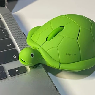 (พร้อมส่ง)เมาส์ไร้สาย เต่าเขียว เมาส์ไร้สาย USB