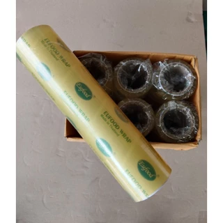 ฟิล์มห่ออาหาร Wrap ถนอมอาหาร ม้วนใหญ่ เกรด A ยาว 400 เมตร หนา 9 mc กว้าง 45 ซม