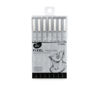 ปากกาตัดเส้น ORi รุ่น Pixel 7 ขนาด Drawing Fineliner M-PX-7