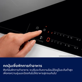 Electrolux เตาแม่เหล็กไฟฟ้า 1 หัว กำลังไฟสูงสุด 2,000 วัตต์ รุ่น ETIS450CGA สีดำเงา