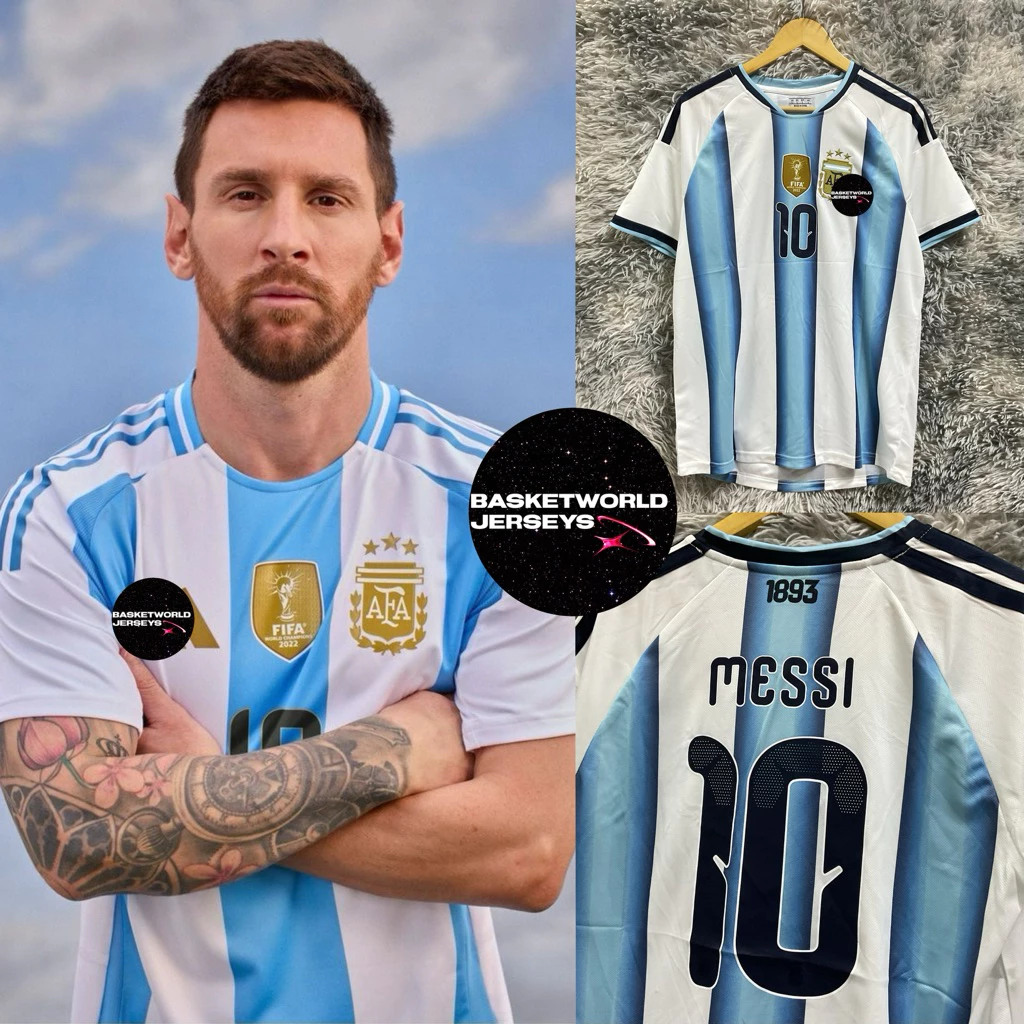 เสื้อบอล Messi อาเจนติน่า 2026 งานพรีเมี่ยม 🇦🇷 Argentina Jersey เสื้อฟุตบอล ผ้าแห้งไว ใส่สบาย ใส่เล่น/เที่ยว