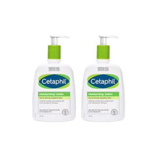 [แพ็คคู่] เซตาฟิล Cetaphil Moisturising Lotion มอยซ์เจอไรเซอร์ โลชั่นบำรุงผิว เนื้อสัมผัสบางเบา สำหรับทุกสภาพผิว 473ml