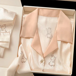 🐼☁️💖 ชุดนอน 2 ชิ้น ลายแพนด้าน่ารัก สไตล์หวานน่ารัก ผ้าใส่สบายระบายอากาศดี เหมาะฤดูร้อนสำหรับสาวหวาน มีไซส์ M-2XL จัดส่งจ