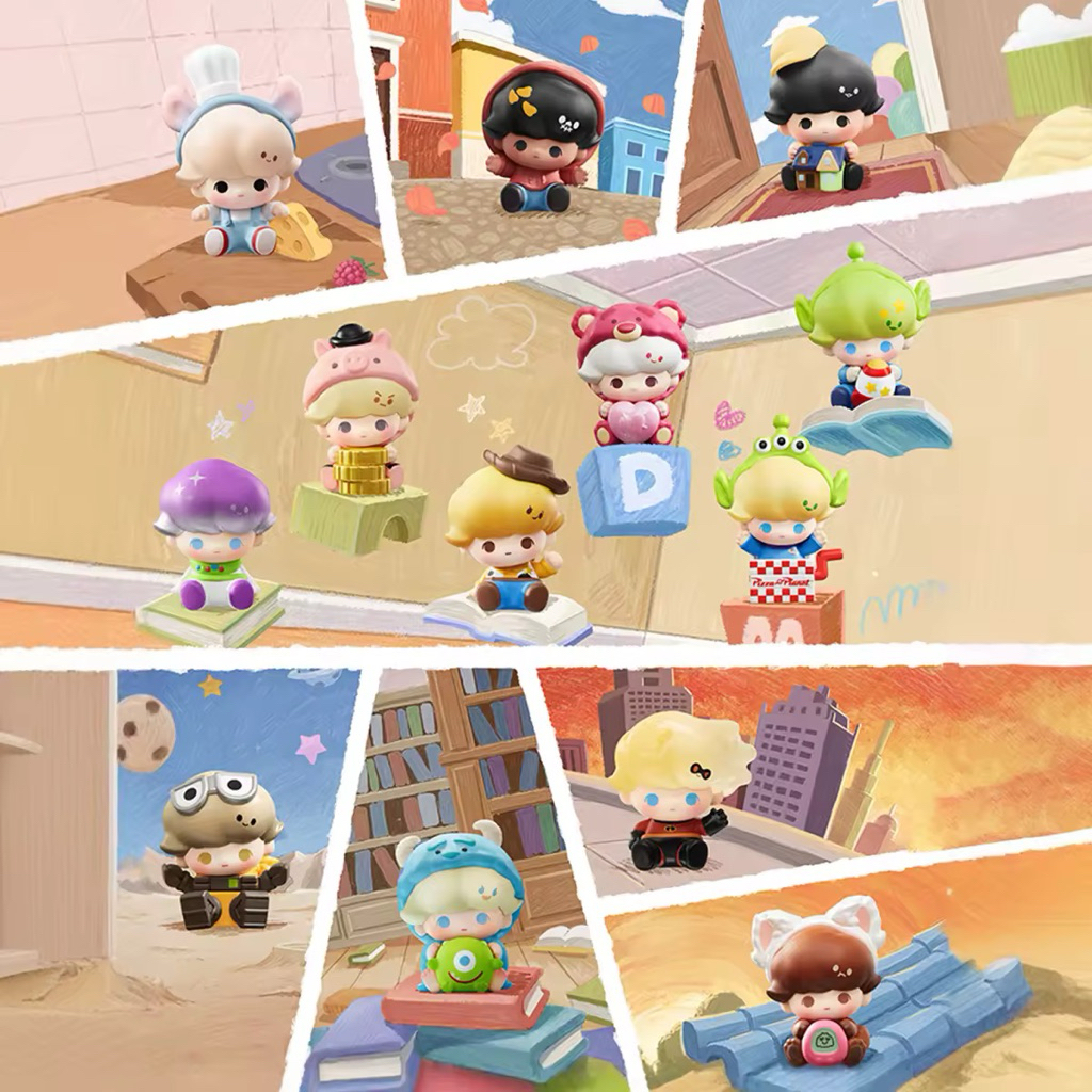 ❌❌หมดPOP BEAN DIMOO WORLD × PIXAR Series Blind Box