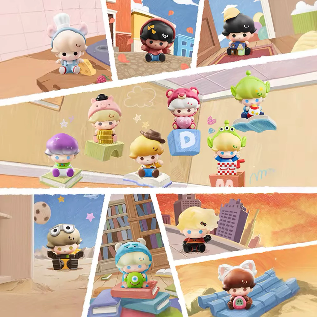 ❌❌หมดPOP BEAN DIMOO WORLD × PIXAR Series Blind Box
