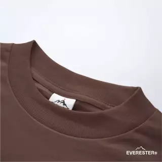EVERESTER เสื้อยืด Oversized คอฟิต Heavy Cotton เสื้อผู้ชาย City Og Angels ดำ เสื้อผ้าผู้ชาย EXP