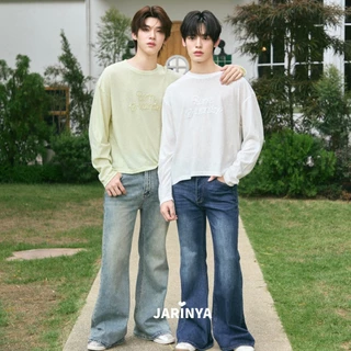 JARINYA (S-3XL) กางเกงยีนส์ขาม้าเอวสูง เนื้อผ้าใส่สบาย ทรงสวยเข้ารูป