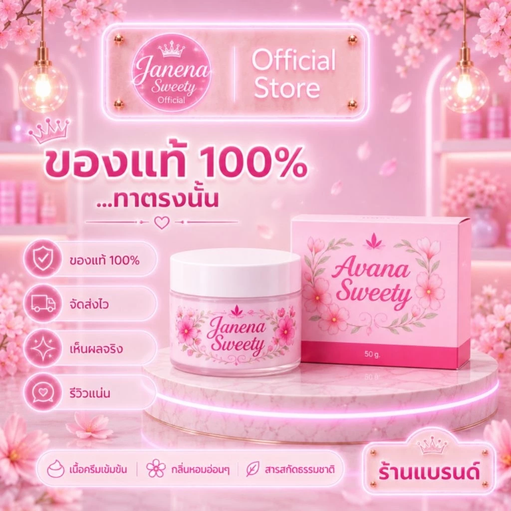 ครีมบำรุงจุดซ่อนเร้น AvanaSweety ขนาด 50 G.