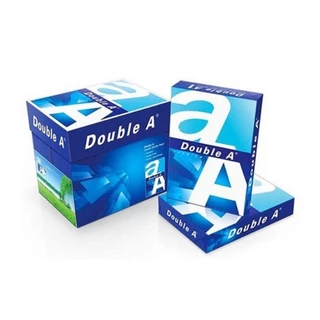 ยกกล่อง5รีม Double A กระดาษถ่ายเอกสาร 80 แกรม สีขาว ขนาด A4 รีมละ 500 แผ่น บรรจุกล่องละ 5 รีม
