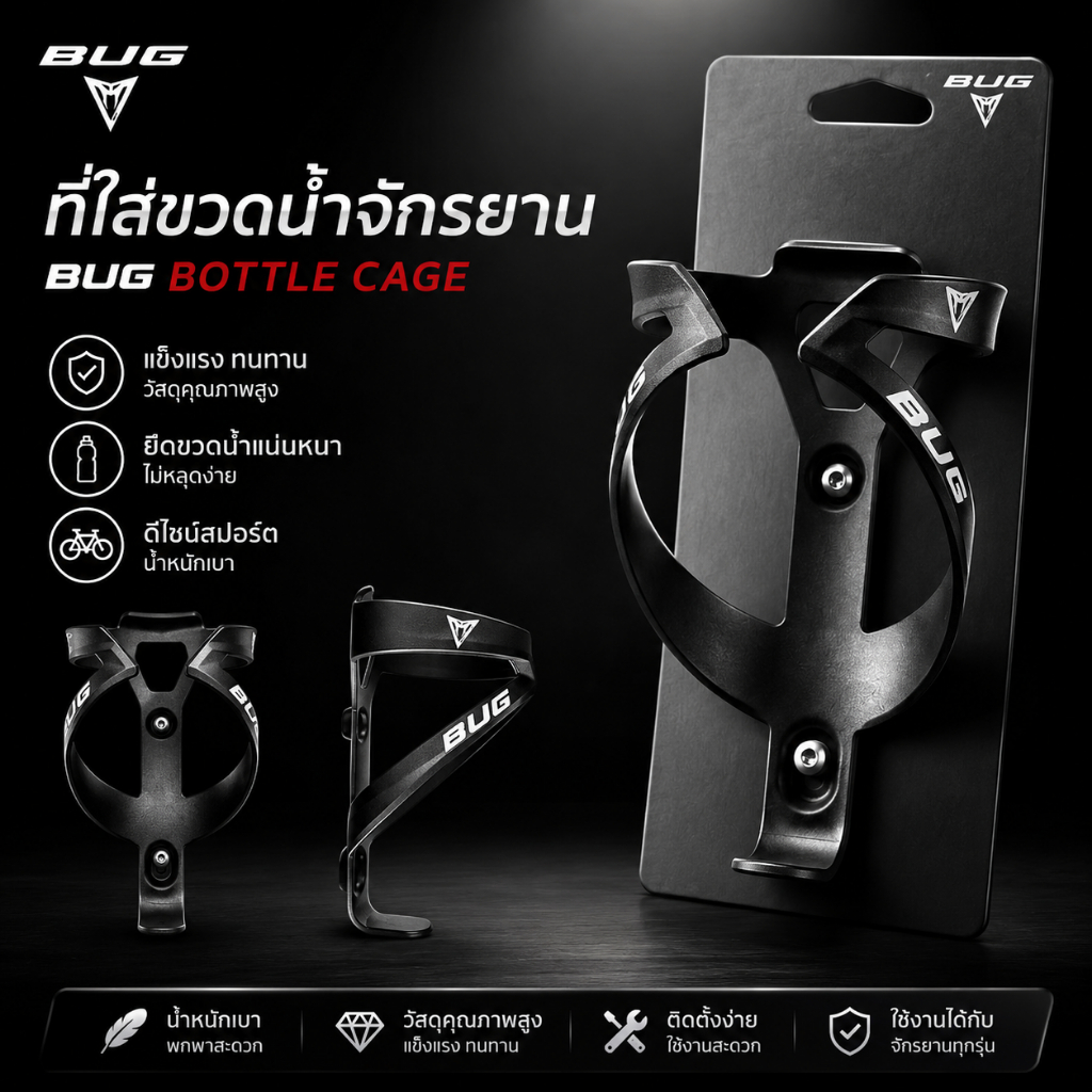 ขากระติกน้ำ พลาสติก BUG