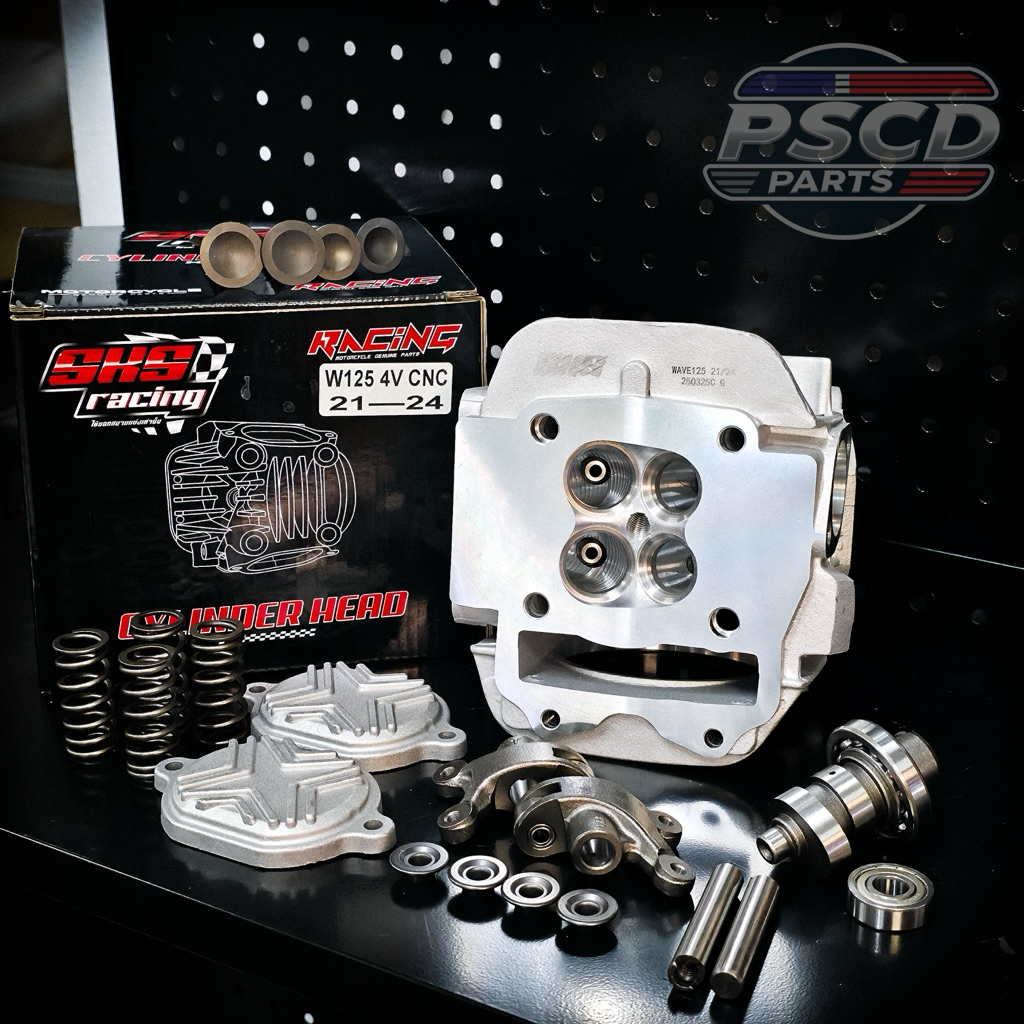 Băng đạn SKS WAVE125 4 van, kích thước 19/22, 21/24, mở pot, ID, khí xả CNC, đầy đủ phụ kiện