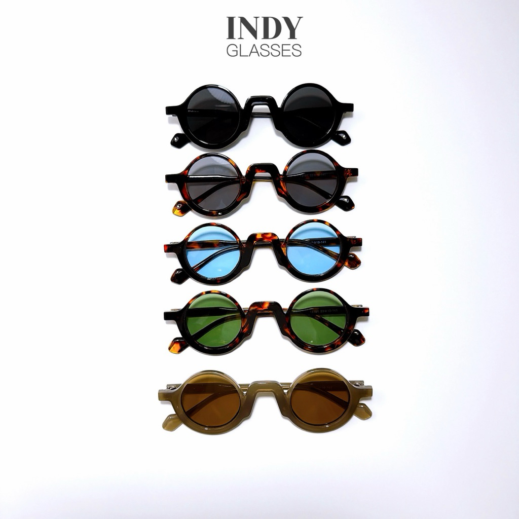 มีส่งด่วน แว่นกันแดดทรงกลม รุ่น LUNA | Round Vintage UV400 แว่นแฟชั่นผู้หญิง/ผู้ชาย