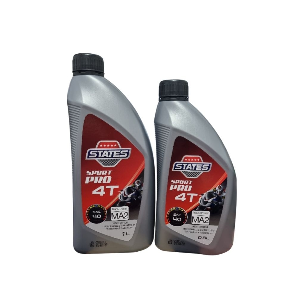 น้ำมันเครื่อง STATES Sport pro 4T เกียร์ธรรมดา ขนาด 0.8 Lและ1L