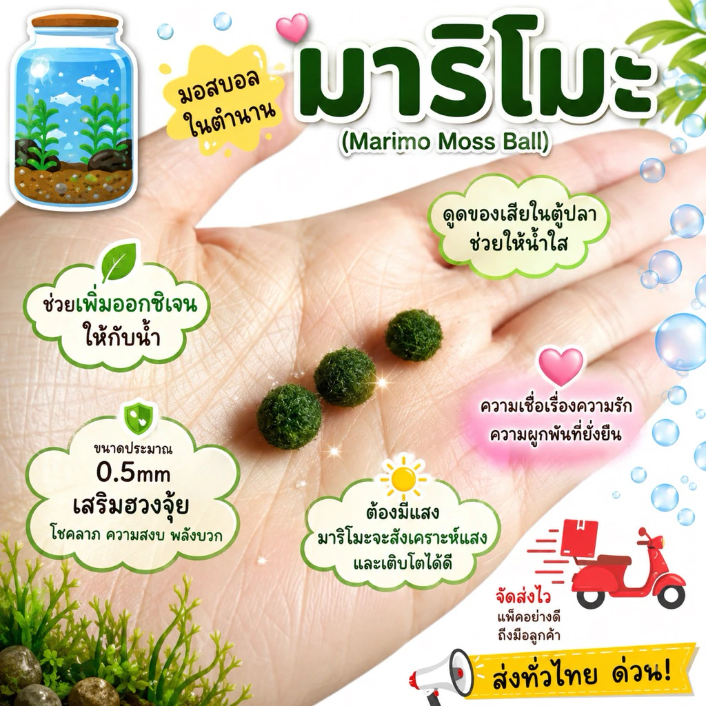 มาริโมะแท้💯ซื้อ(5แถม1)พืชแห่งโชค การเงิน ความรัก🎏